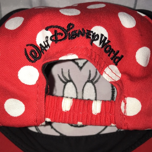 DISNEY PARKS Minnie Mouse Ears Polka Dot Hat Cap Embroidered XOXO TODDLER GIRL - Picture 4 of 12